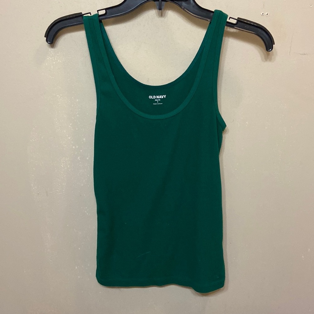 Green tank top